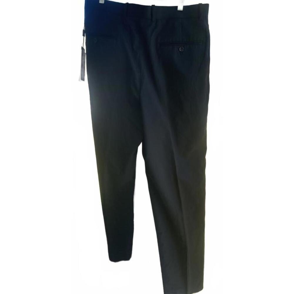 Cianni Cellini Men's  long Pant Sz 34wx36 Pleated Front Wool   black‎ zip NWT